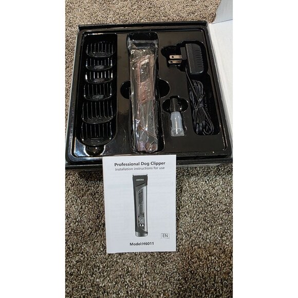 AIBORS Dog Grooming Clippers kit Wireless Rechargeable Gold Model H6011 - Picture 4 of 12